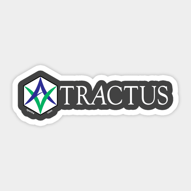 Tractus Logo Dark Sticker by PodManifest